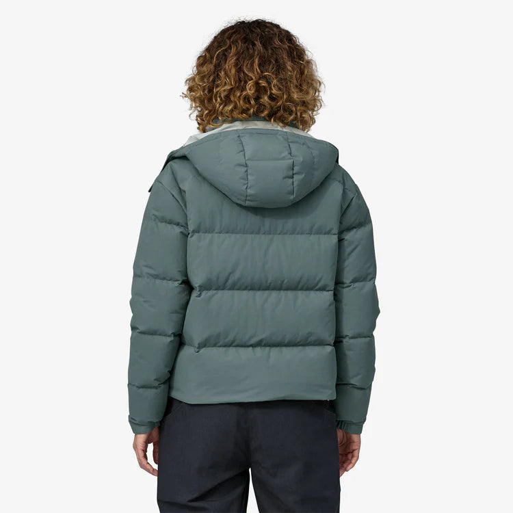 Patagonia Women's Downdrift Jacket Nouveau Green Stencil