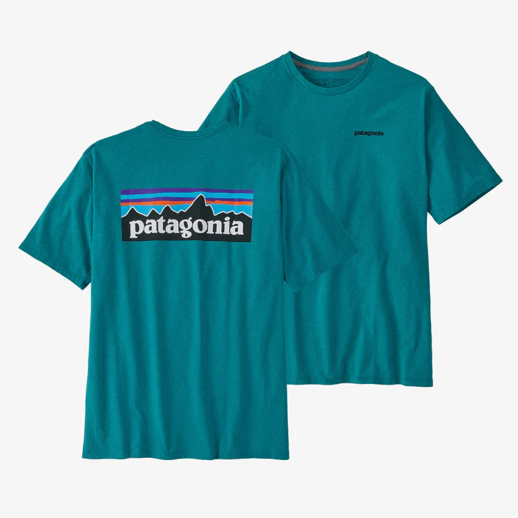 Patagonia Men's P-6 Logo Responsibili-Tee® Belay Blue