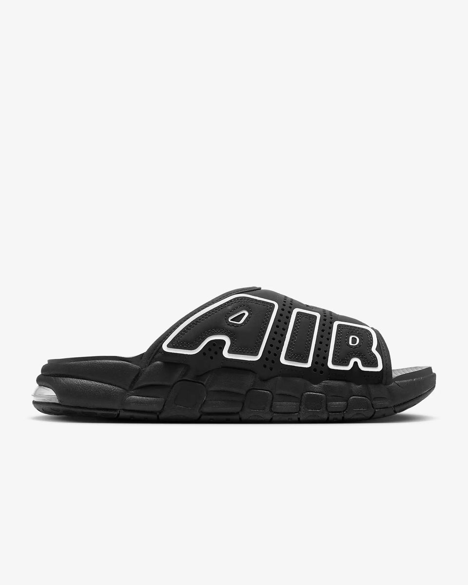 Nike Men's Air More Uptempo Slide Black/Black/Clear/White
