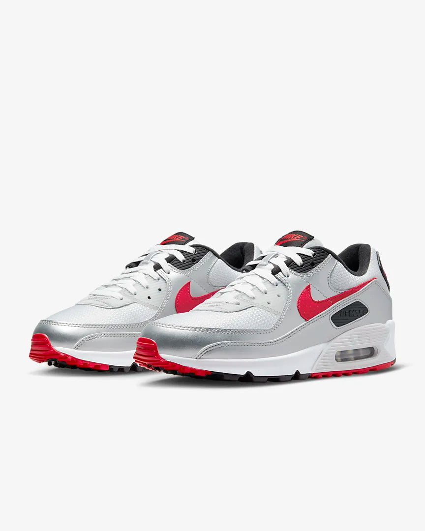 Nike Air Max 90 Photon Dust/Metallic Silver/Black/University Red