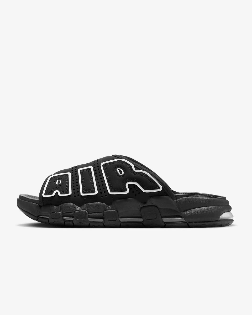 Nike Men's Air More Uptempo Slide Black/Black/Clear/White
