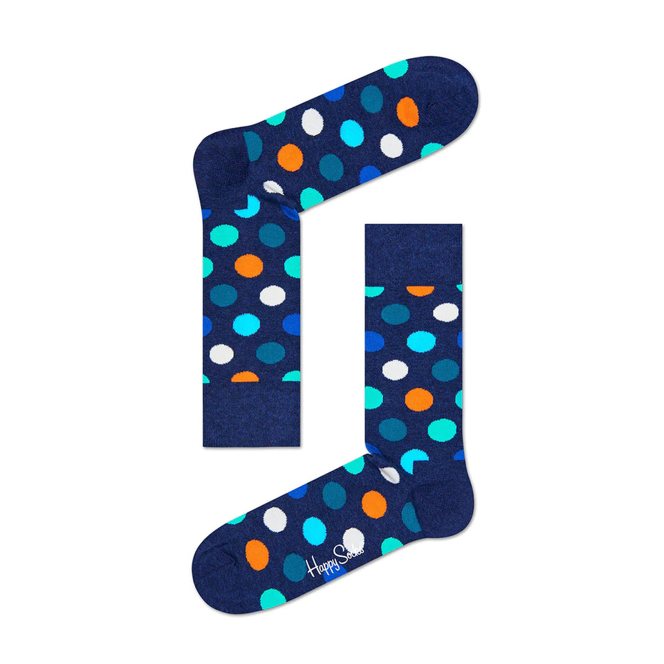 Happy Socks Big Dot Socks Navy/Multi