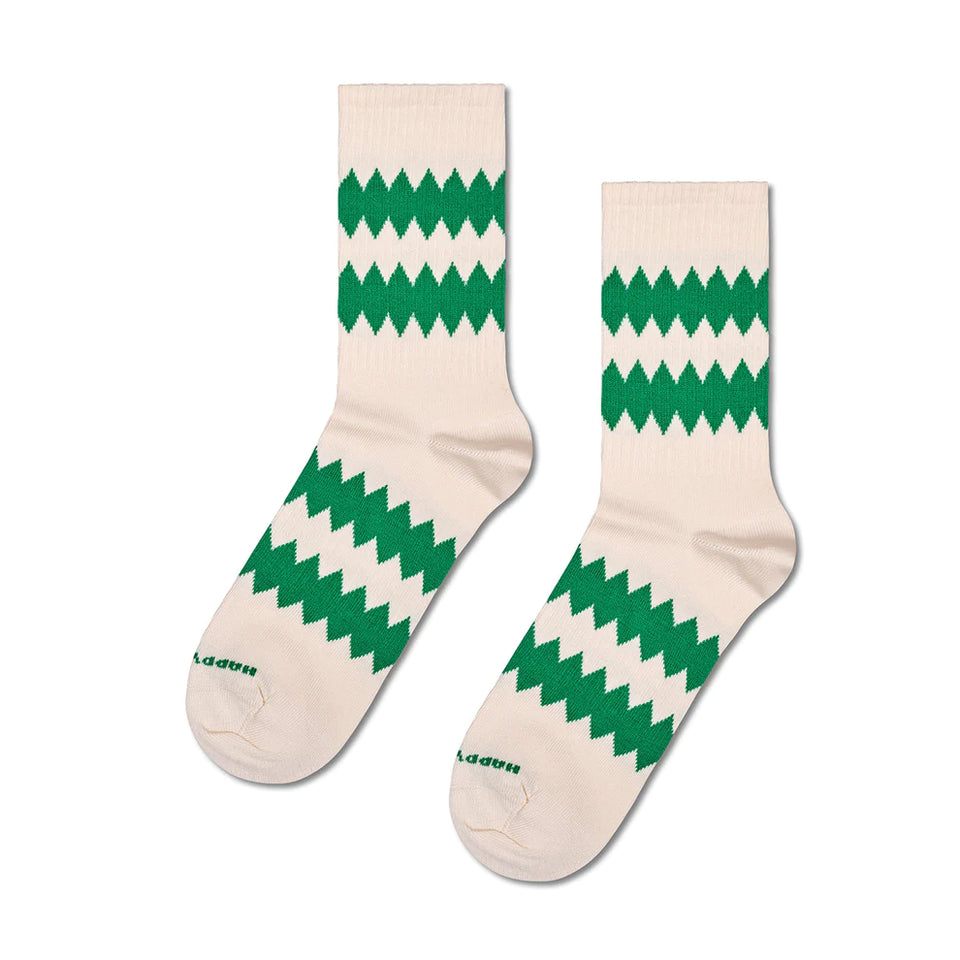 Happy Socks 3/4 Zigzag Sneaker Sock
