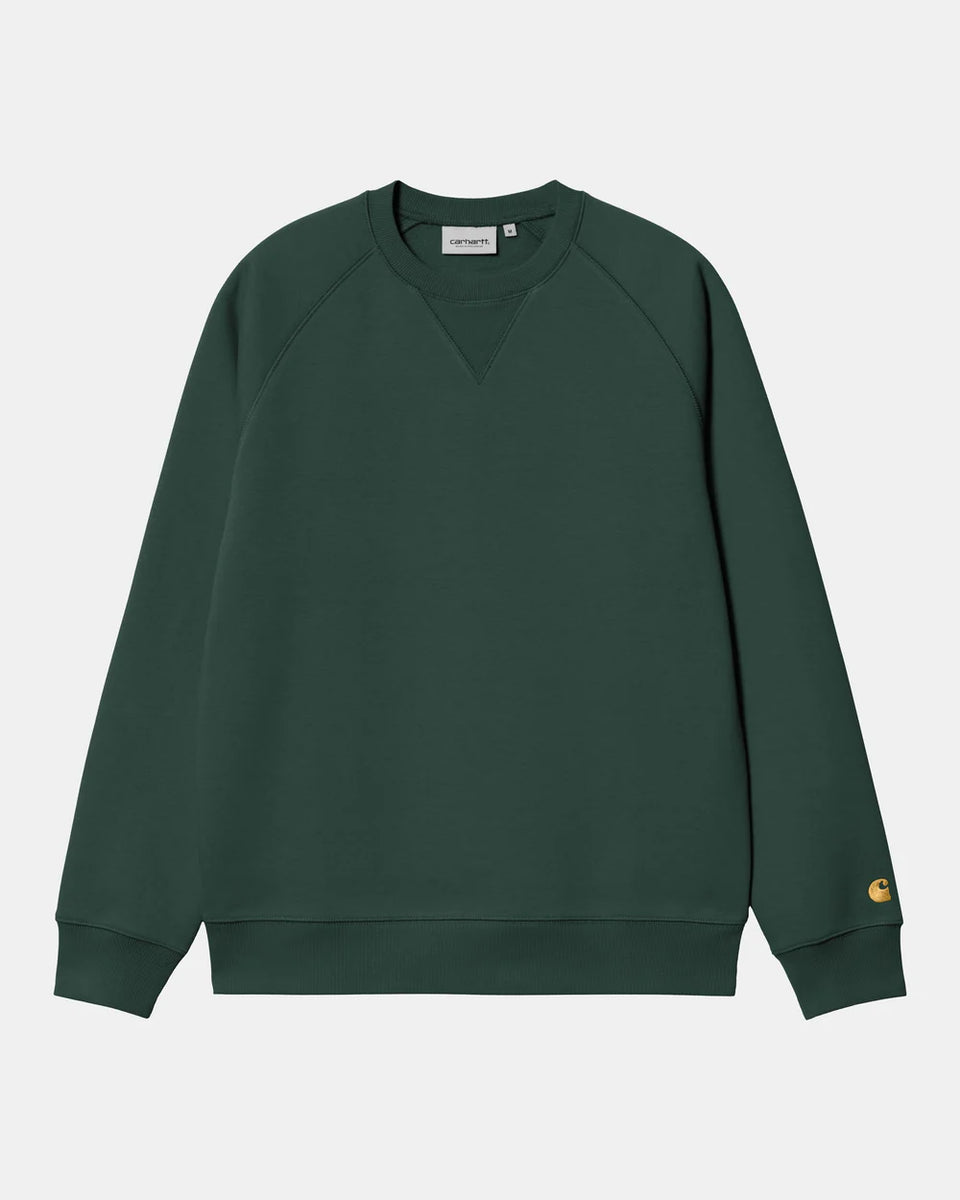 Carhartt Chase Sweat Discovery Green / Gold
