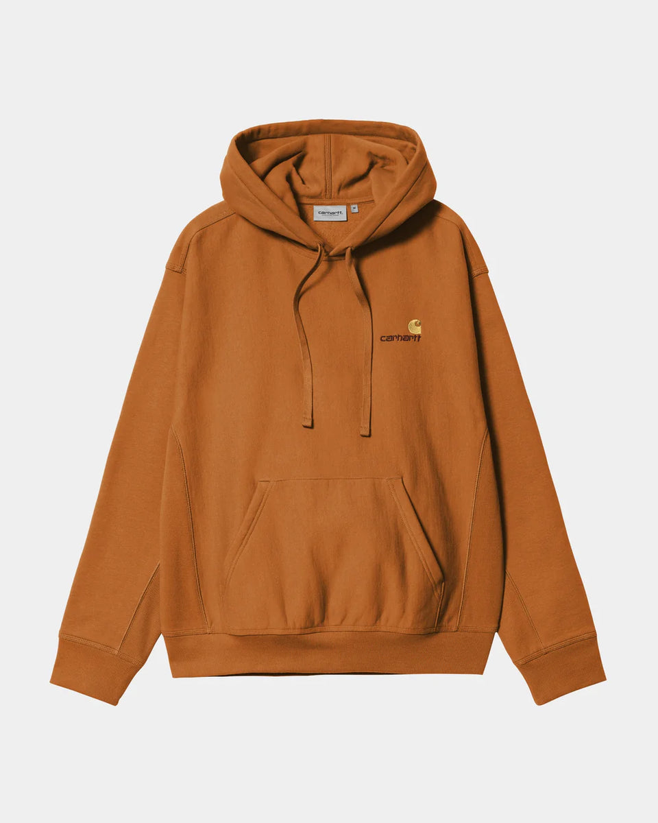 Carhartt Hooded American Script Sweat - Sienna