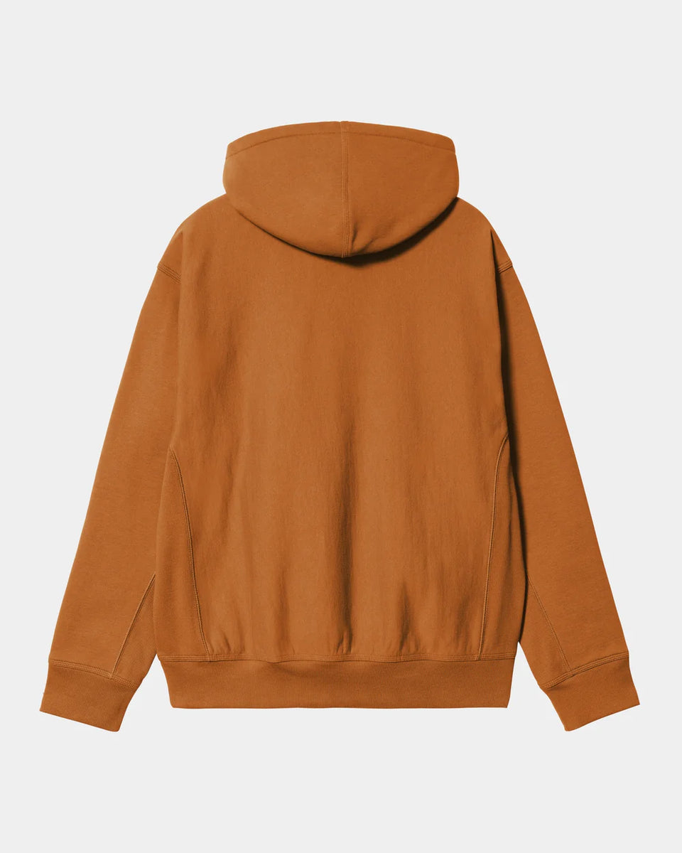 Carhartt Hooded American Script Sweat - Sienna