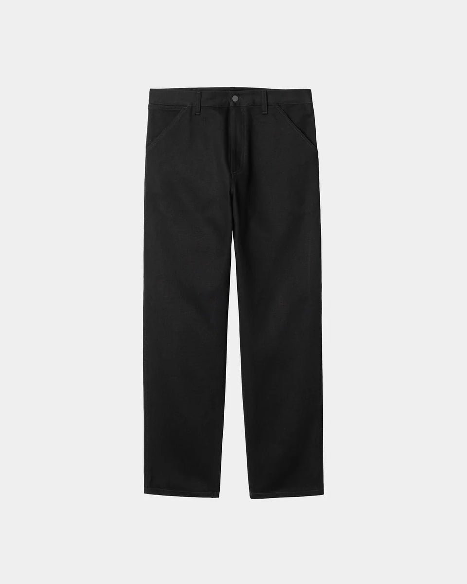 Carhartt Single Knee Pants - Black Rinsed (Smith Denim)