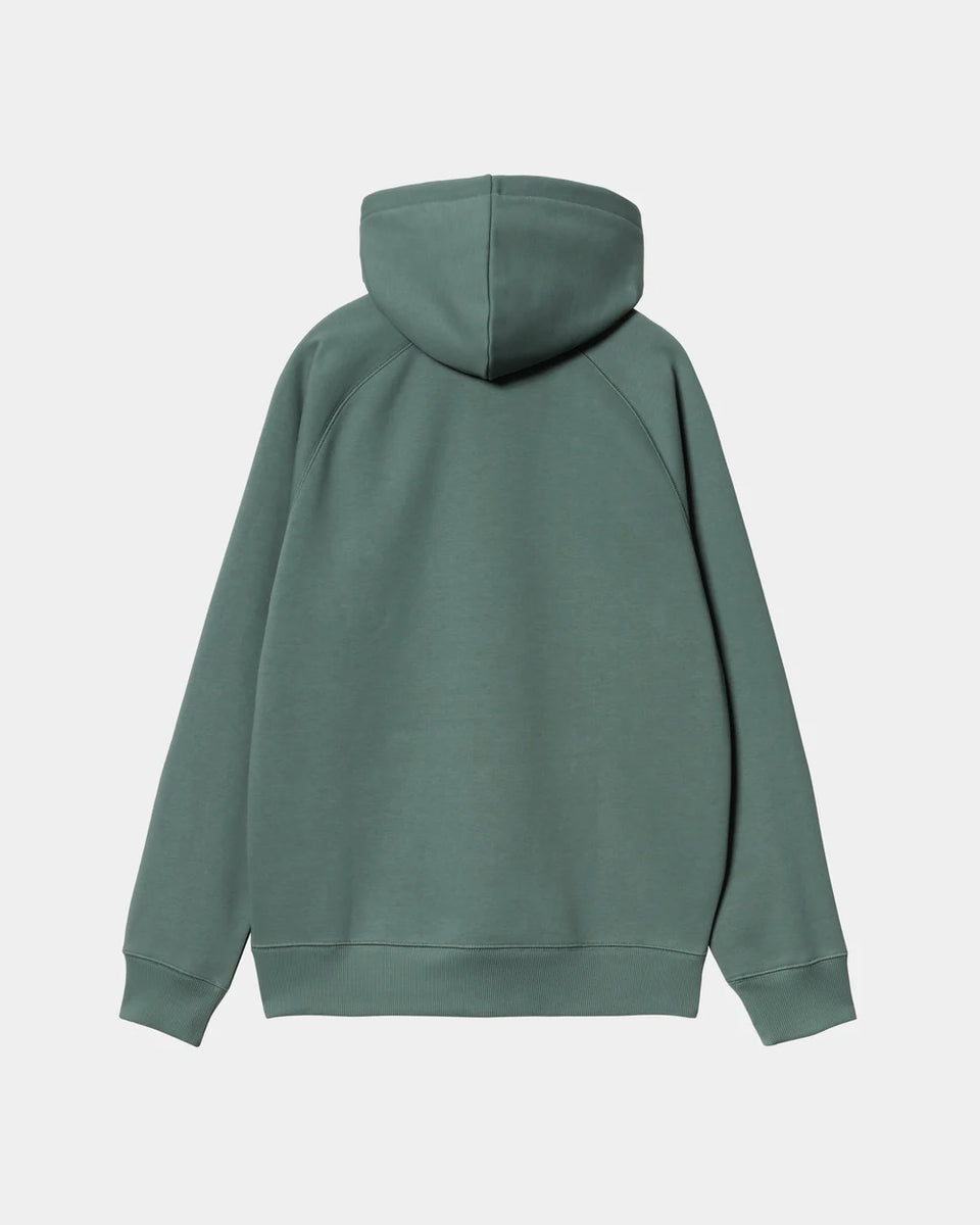 Carhartt Hooded Chase Sweatshirt - Silver Pine / Gold