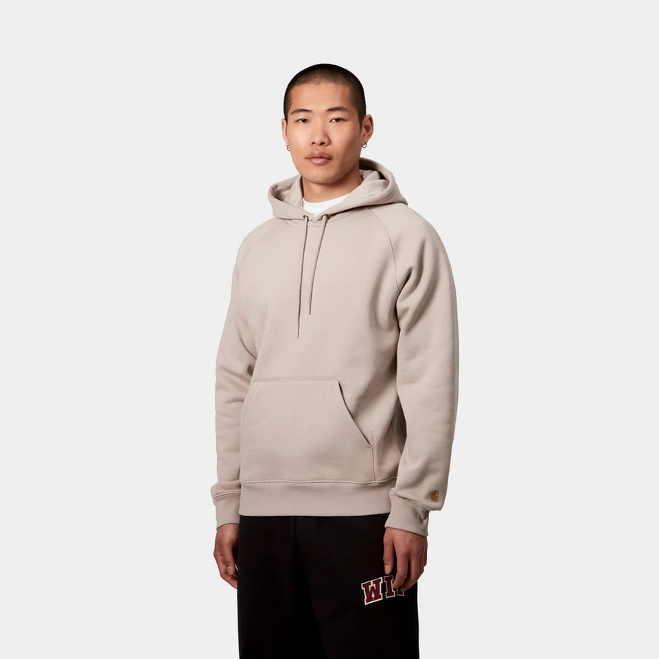 Carhartt Hooded Chase Sweatshirt - Dusky Beige / Gold