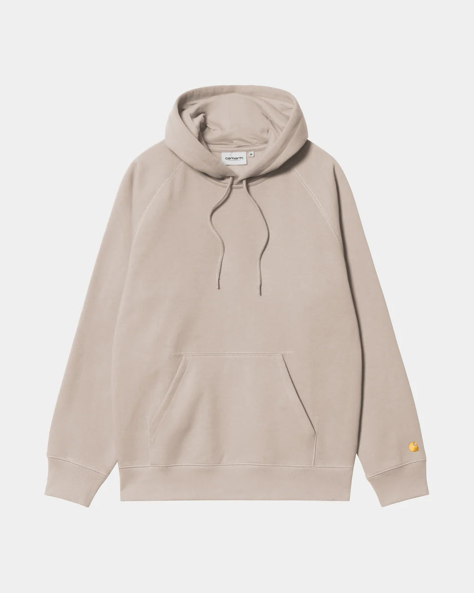 Carhartt Hooded Chase Sweatshirt - Dusky Beige / Gold