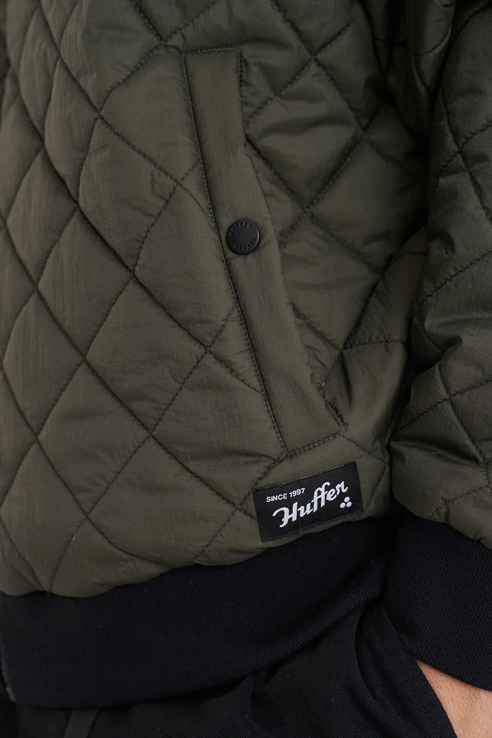 Huffer Rev Quilted Bomber Jacket - Cypress