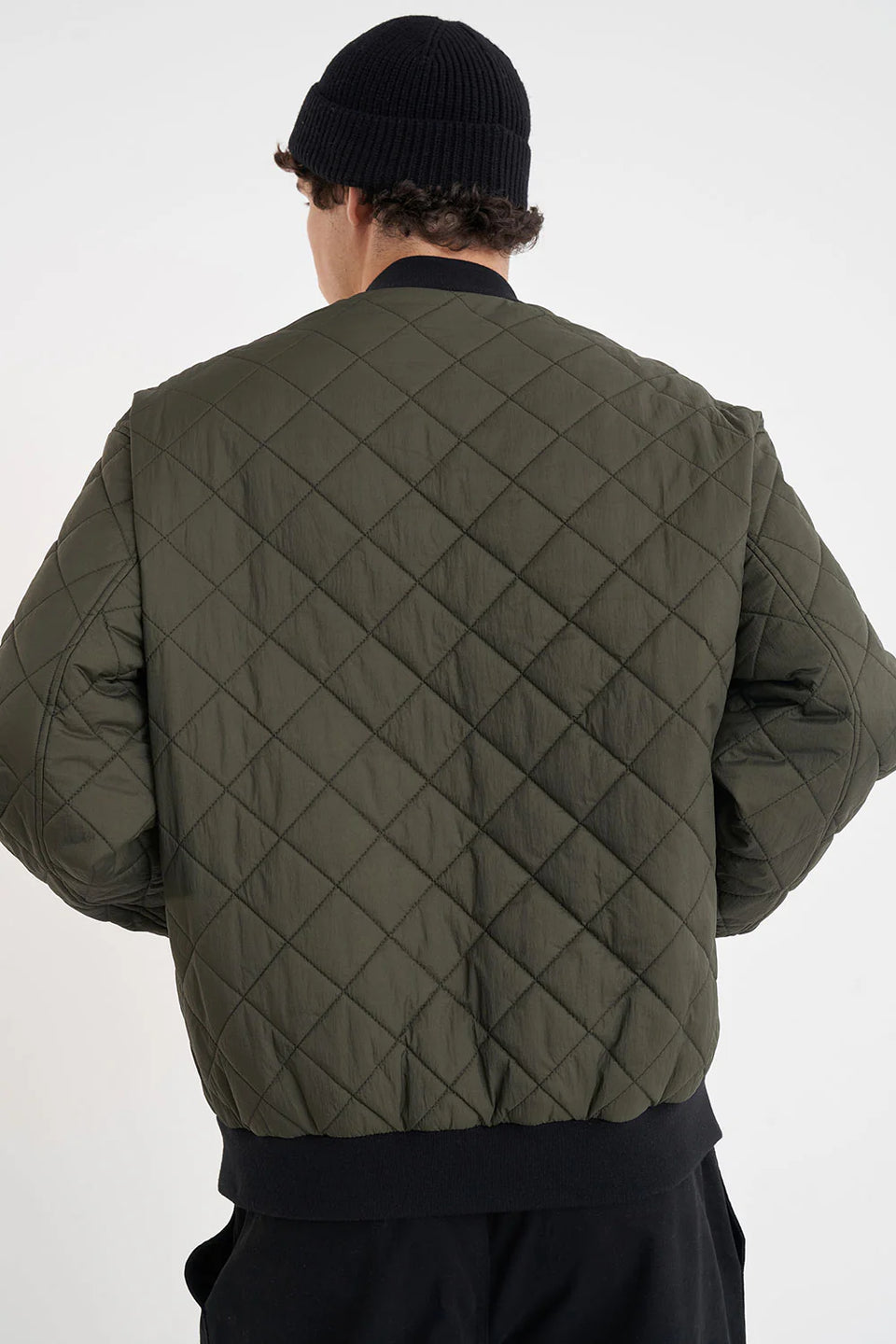 Huffer Rev Quilted Bomber Jacket - Cypress