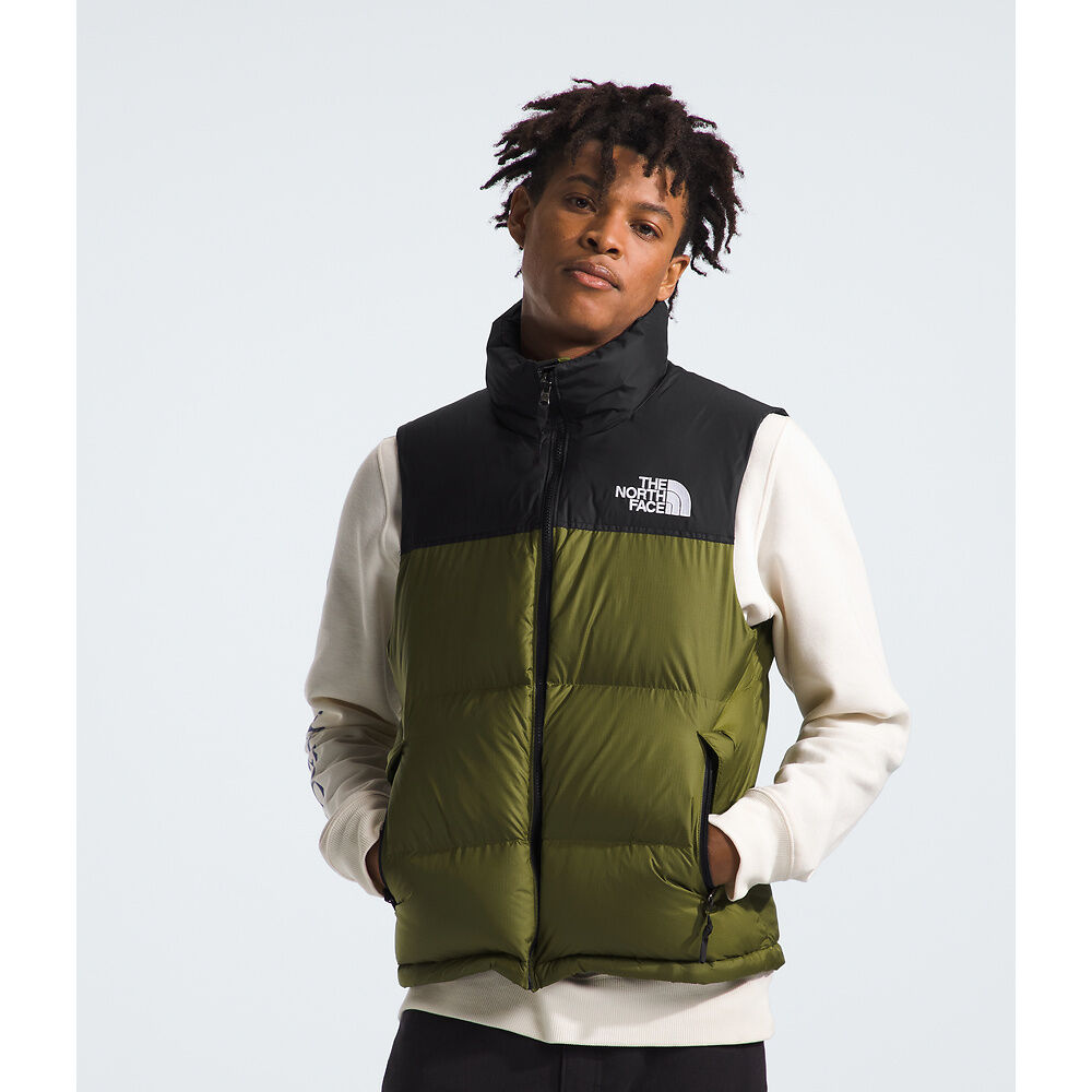 The North Face Men's 1996 Retro Nuptse Vest Forest Olive – Stencil