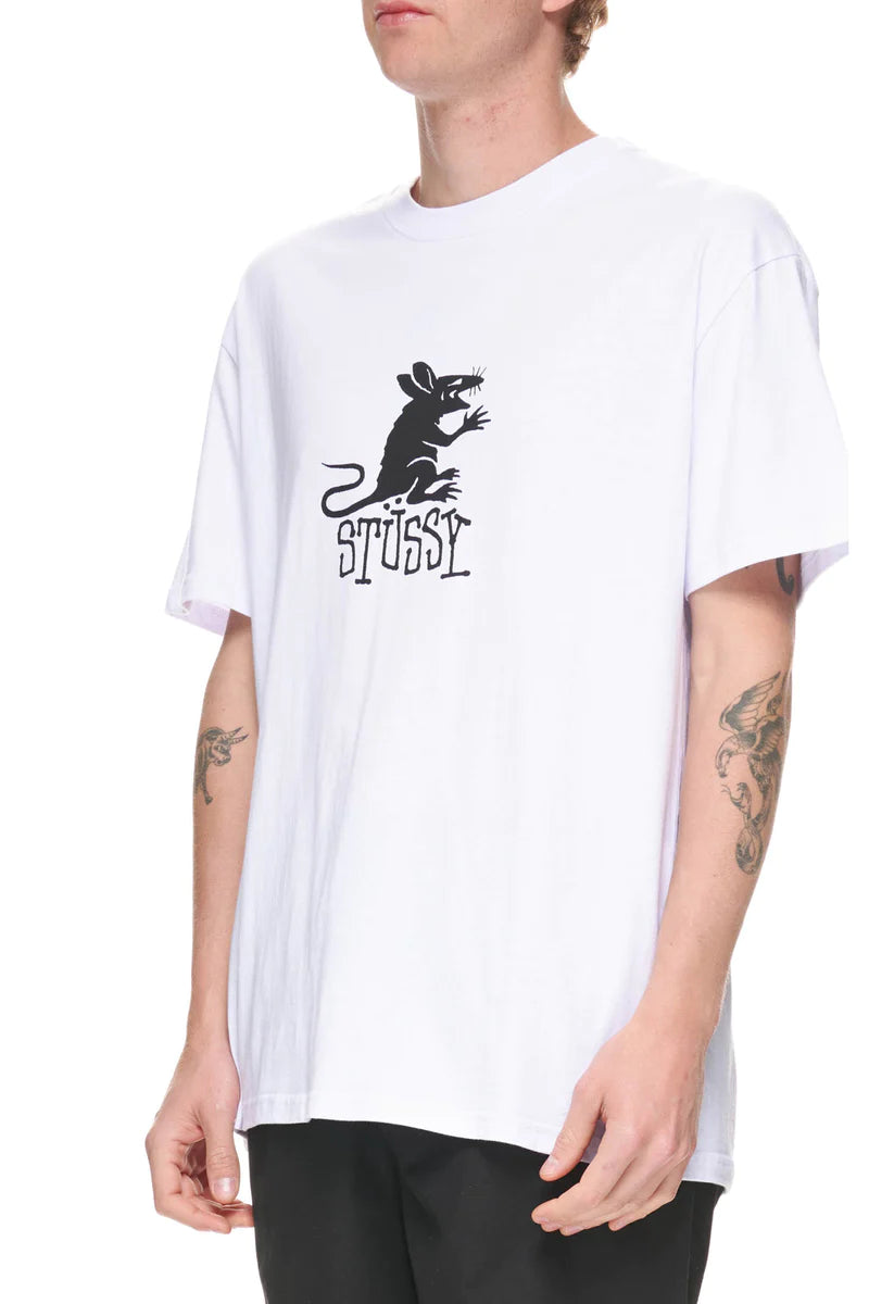 Stussy Rat 50-50 Pigment SS Tee White
