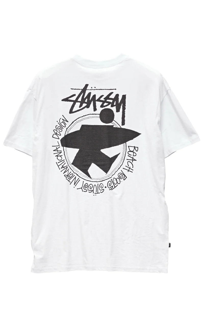 Stussy Beach Designs 50-50 SS Tee White