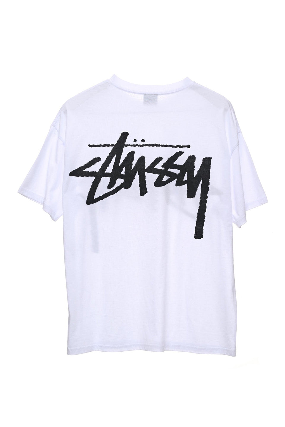 Stussy Bigger Stock Relaxed Tee - White