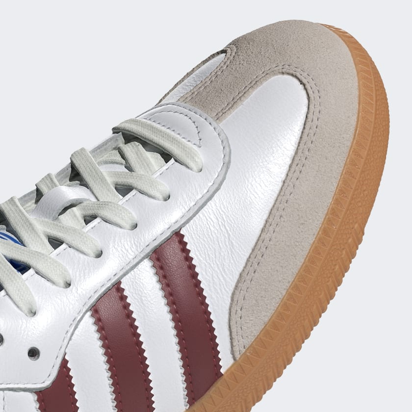 adidas Samba OG Cloud White / Collegiate Burgundy / Gum