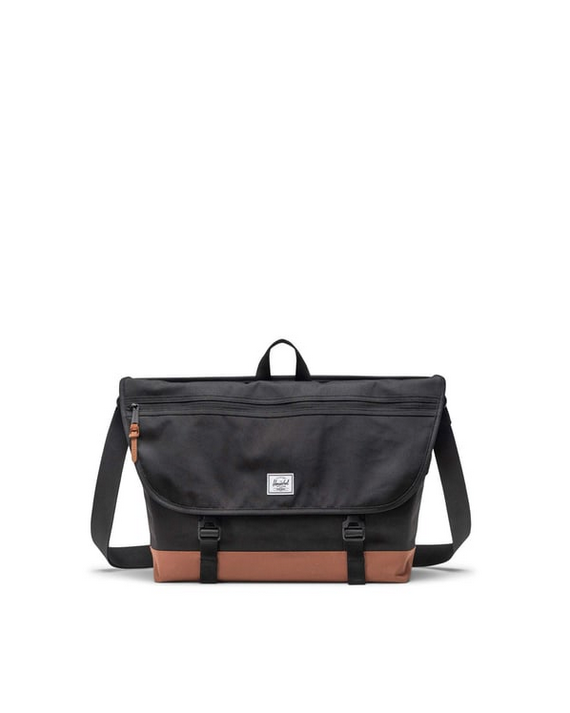 Herschel Cove Messenger - Black / Saddle Brown