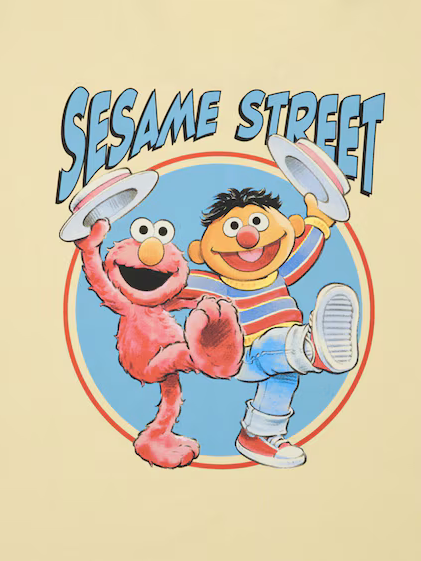 Uniqlo Sesame Street Short Sleeve UT - 41 Yellow