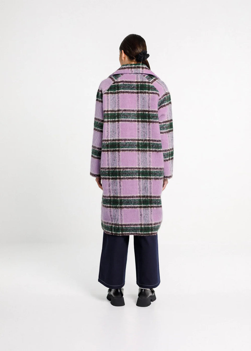 Thing Thing Quinn Coat - Lavendar Plaid