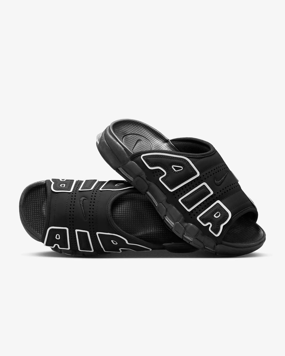 Nike Men's Air More Uptempo Slide Black/Black/Clear/White