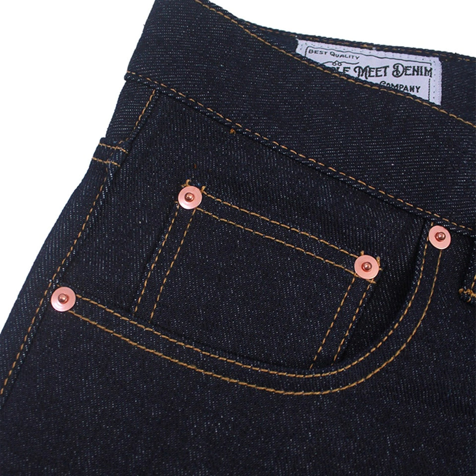 PMD & Co Acinoyx 14oz Blue / Black Denim Selvedge Accent Slim Fit