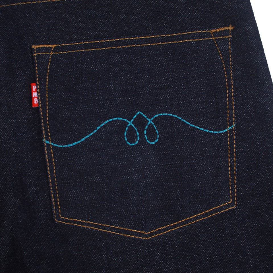 PMD & Co Acinoyx 14oz Blue / Black Denim Selvedge Accent Slim Fit