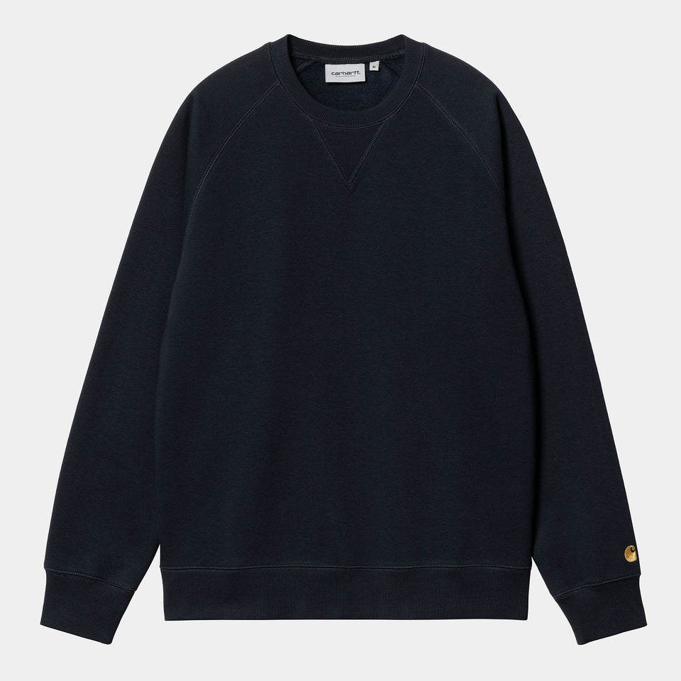 Carhartt Chase Sweater - Dark Navy / Gold