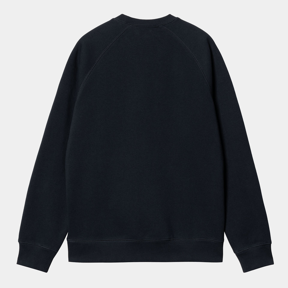 Carhartt Chase Sweater - Dark Navy / Gold