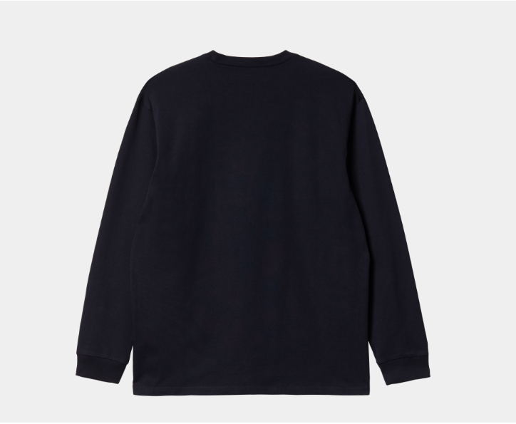 Carhartt L/S Chase T-Shirt - Dark Navy / Gold