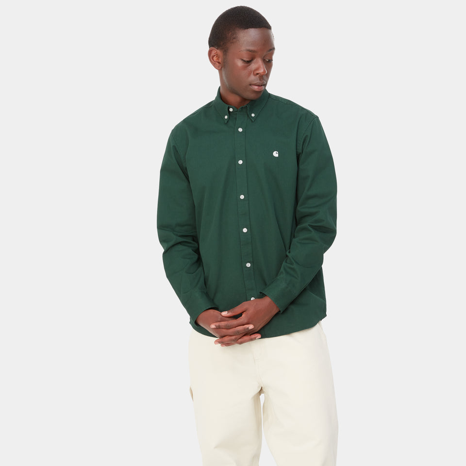 Carhartt L/S Madison Shirt - Discovery Green / Wax