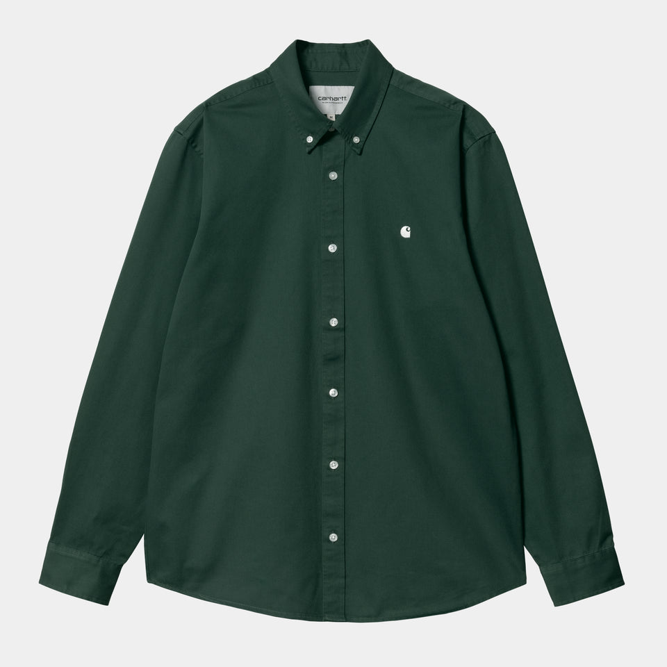 Carhartt L/S Madison Shirt - Discovery Green / Wax