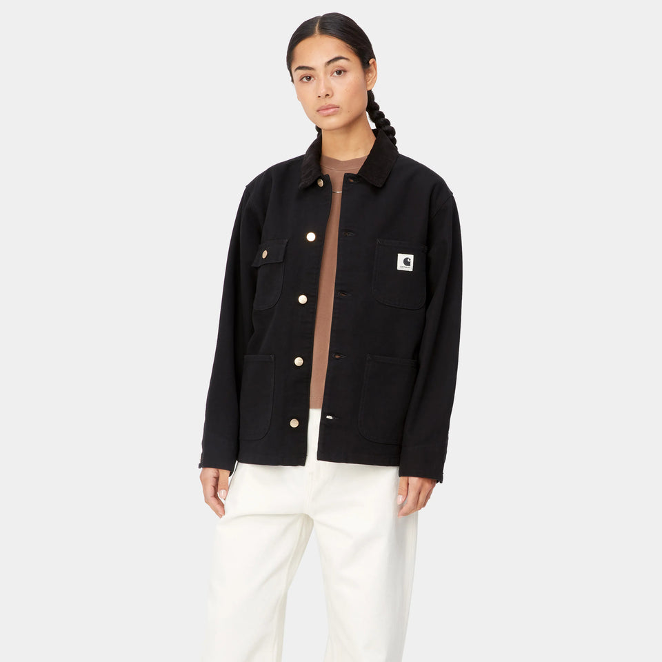 Carhartt Women's OG Michigan Coat - Black / Black Rinsed