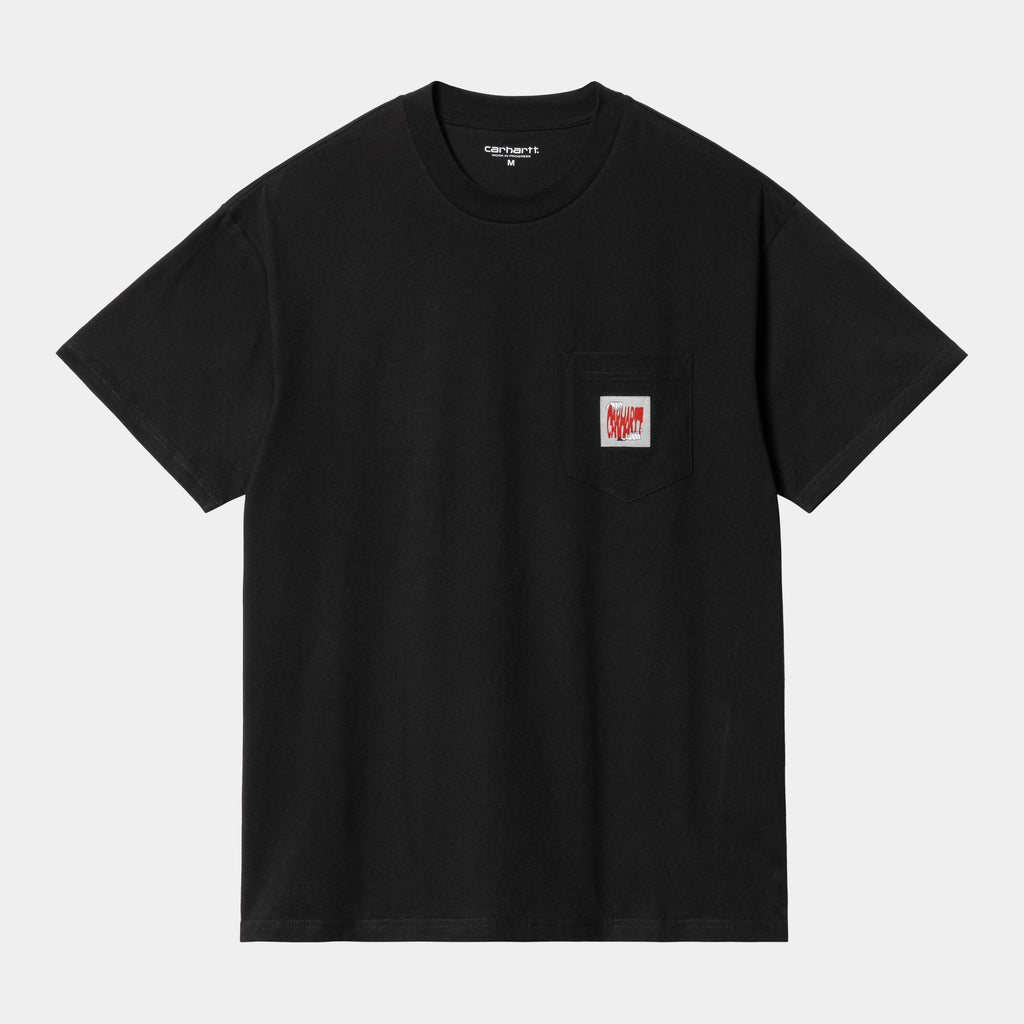 Carhartt S/S Stretch Pocket TShirt Black Stencil