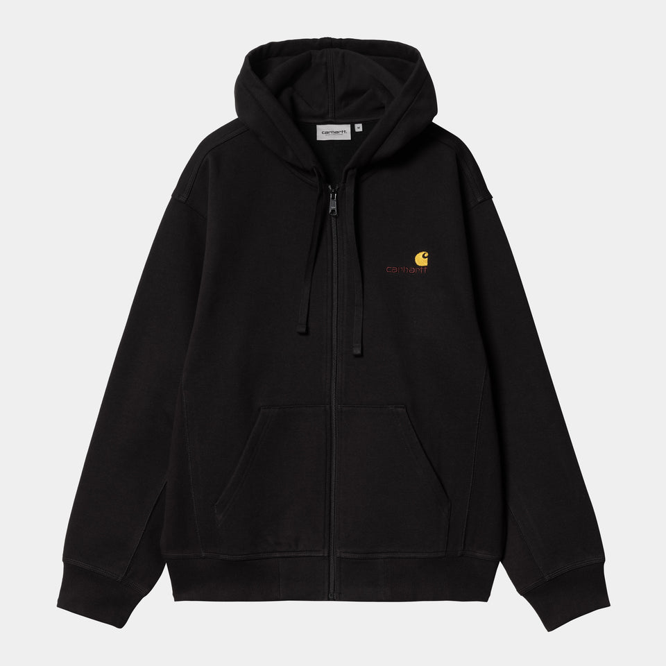 Carhartt Hooded American Script Jacket - Black