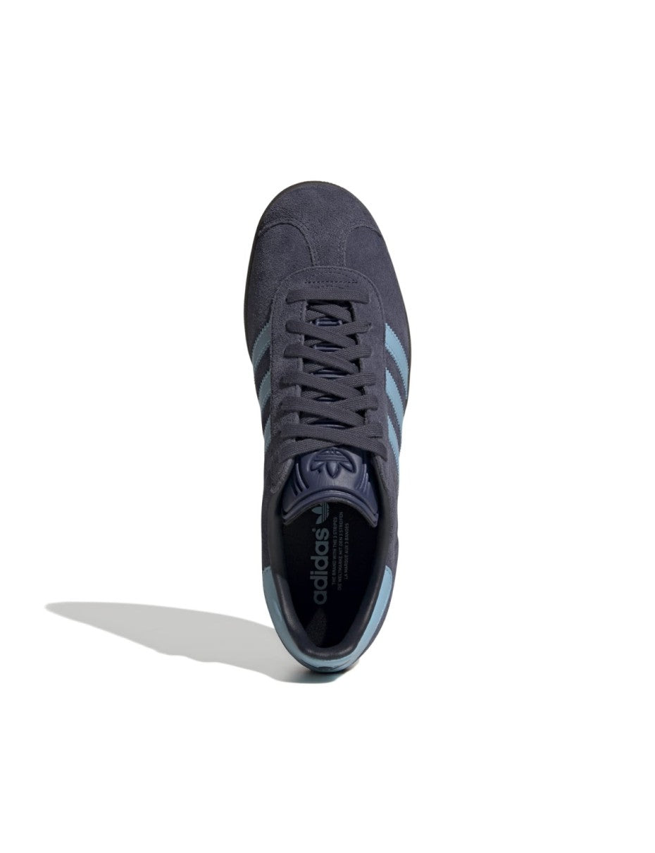 Adidas gazelle dark blue core hotsell black & gum