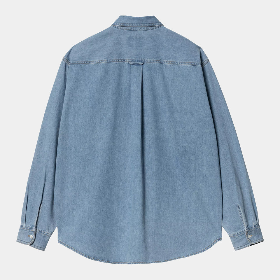 Carhartt L/S Lucas Shirt - Blue Bleached