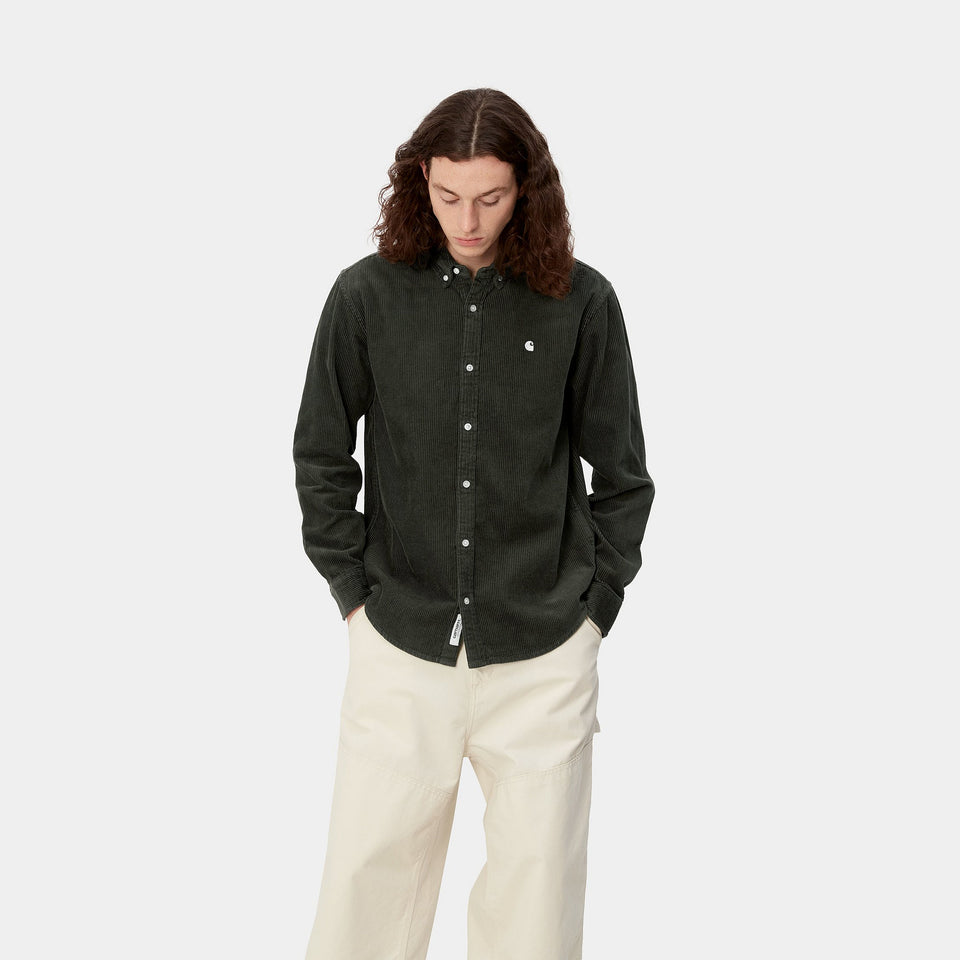 Carhartt L/S Madison Cord Shirt - Plant / Wax
