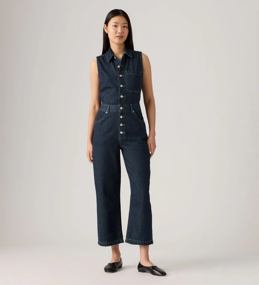 Levi's Women's Sleeveless Jumpsuit - Reign of the Rinse