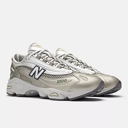New Balance 1000 - Arid Stone with Light Silver Metallic and Dark Alpine Green