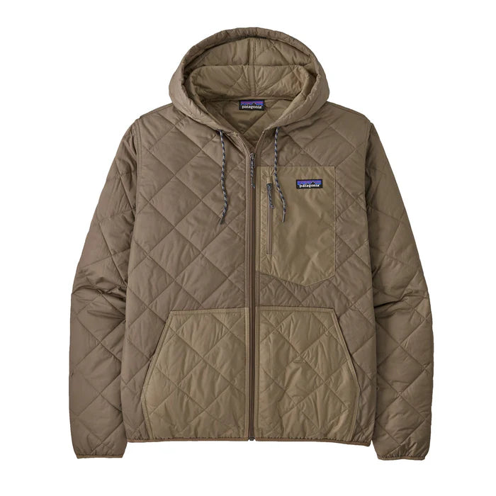 Patagonia Men's Diamond Quilted Bomber Hoody - Wing Grey