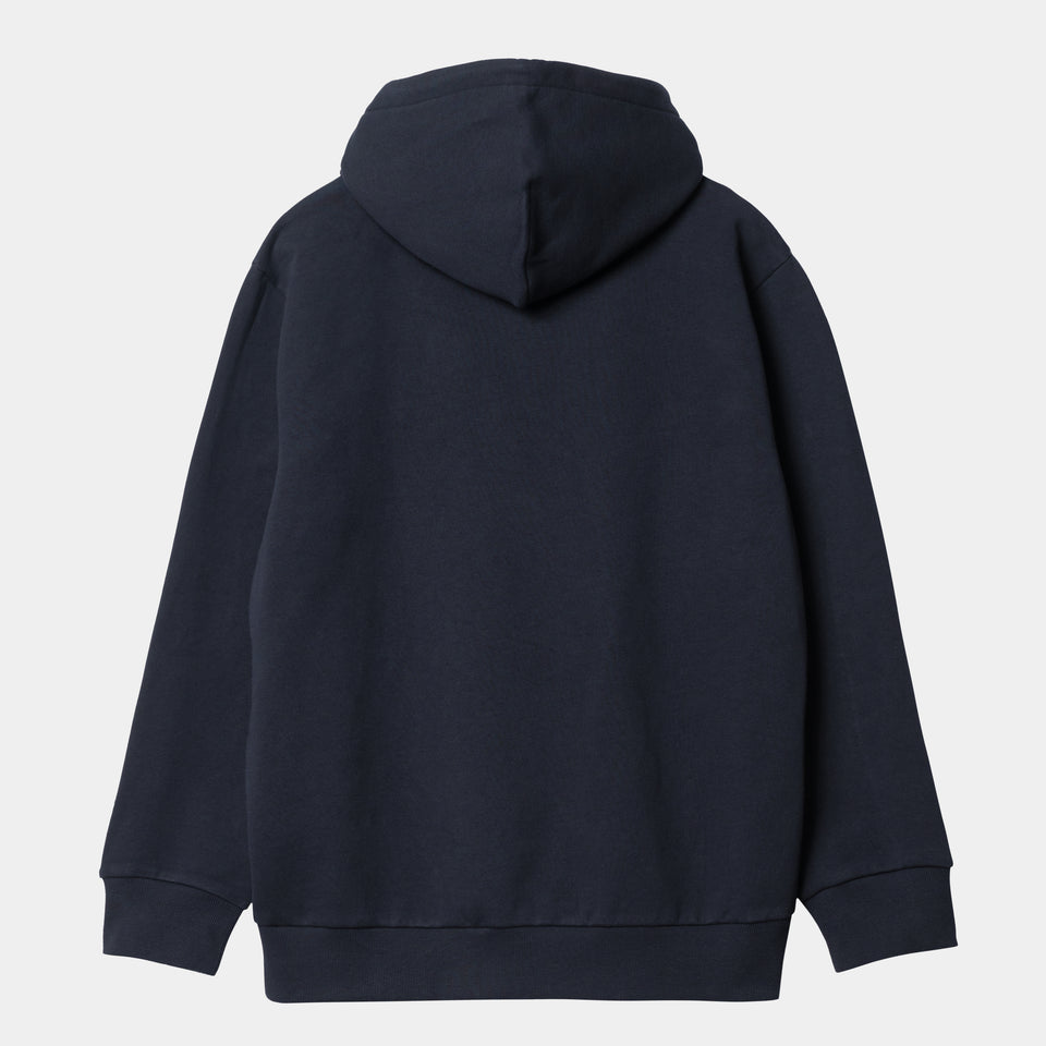 Carhartt Hooded Scrawl Sweatshirt Dark Navy/Bonsai