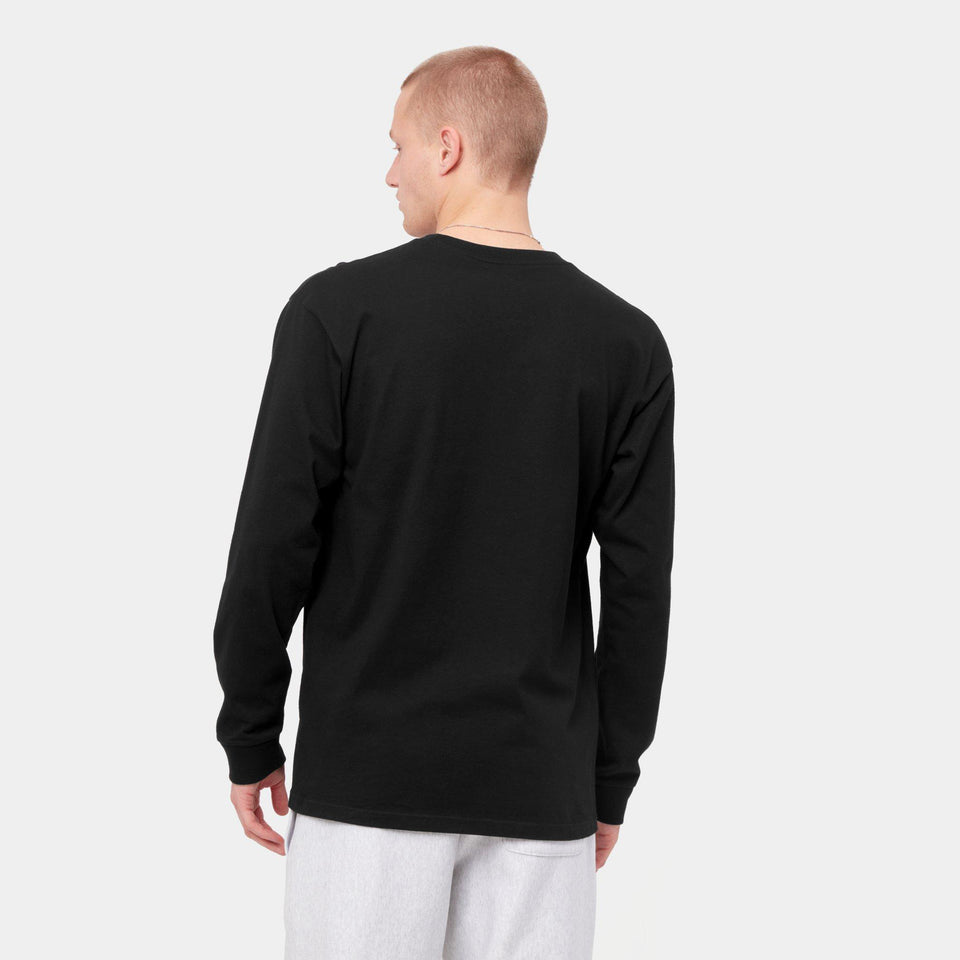 Carhartt L/S Chase T-Shirt - Black / Gold