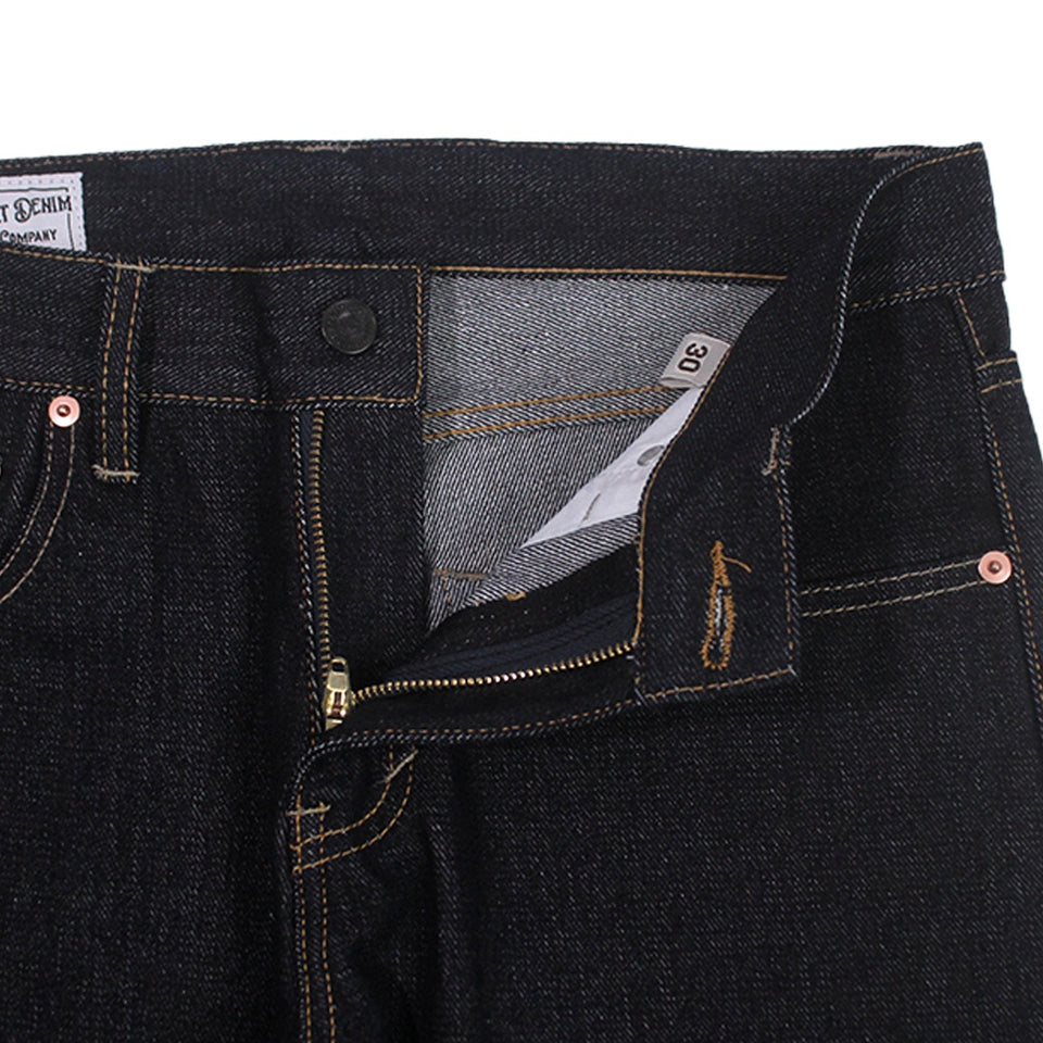 PMD & Co Karasu 14oz Black Indigo Denim Selvedge Accent Slim Fit
