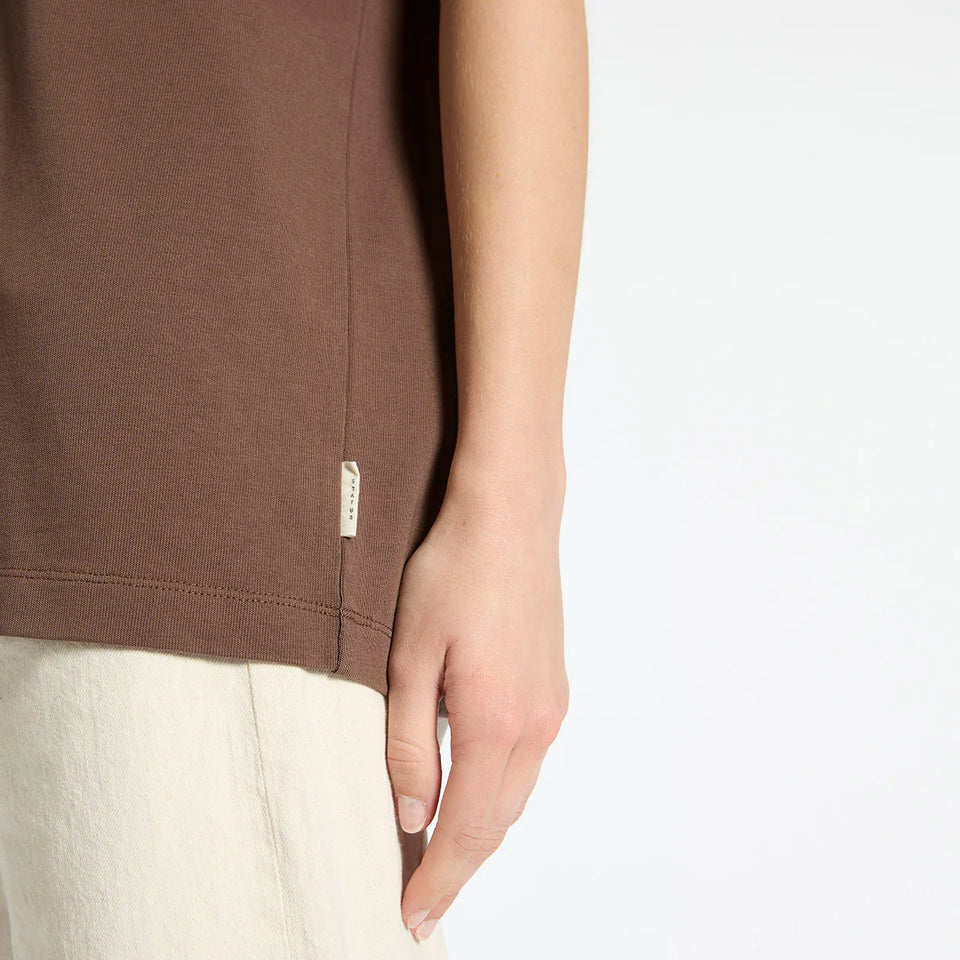 Status Anxiety Feels Right Tee Coffee
