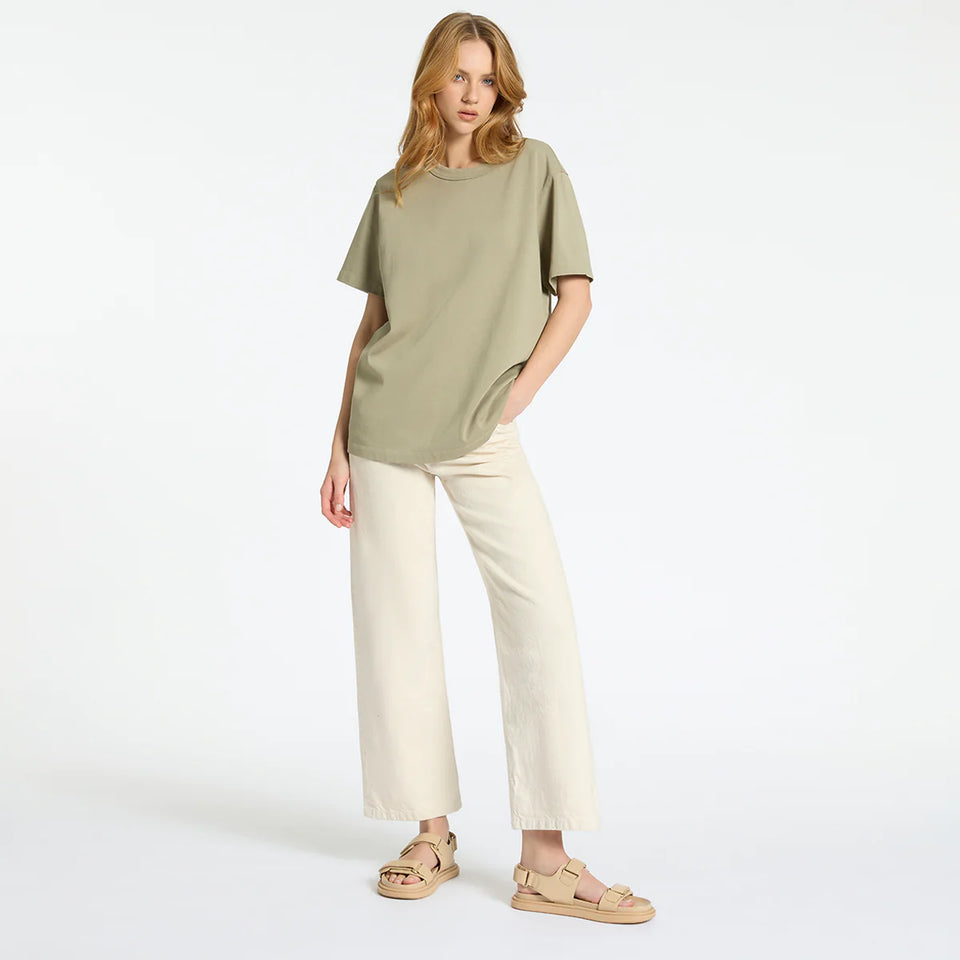 Status Anxiety Feels Right Tee Washed Sage