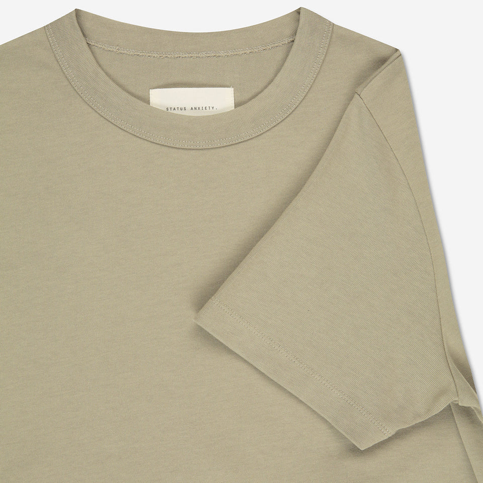 Status Anxiety Feels Right Tee Washed Sage