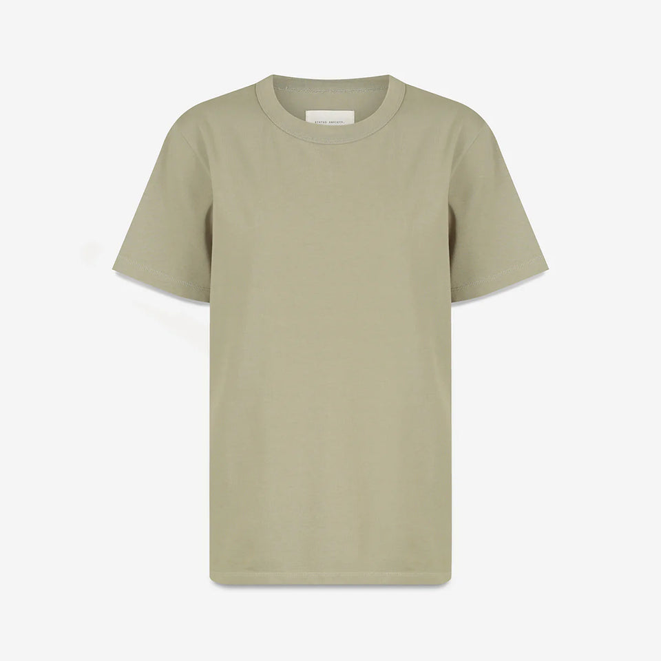 Status Anxiety Feels Right Tee Washed Sage