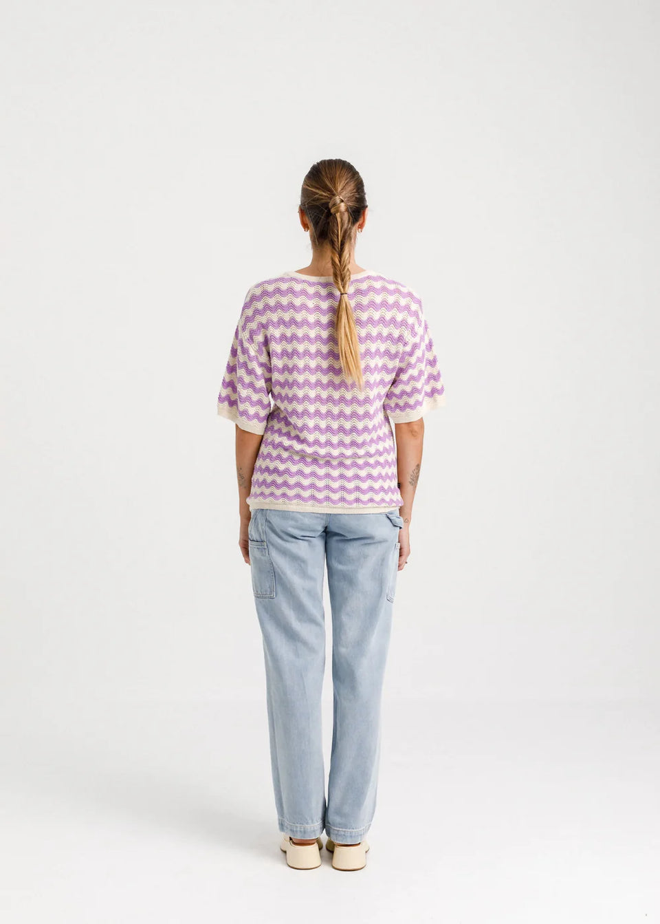 Thing Thing Squiggle Tee Creamy Lilac