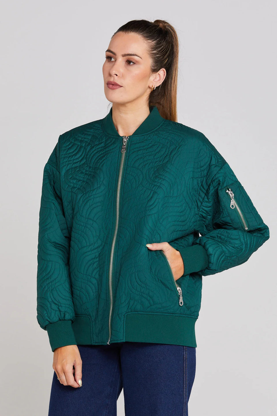 Thing Thing Flight Jacket - Forest